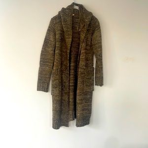 POL long cardigan sweater with hood